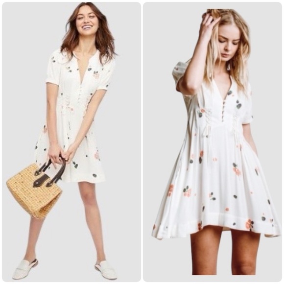 FREE PEOPLE Dream Girl Dress ASO Jane The Virgin Size 4 Babydoll - Picture 5 of 13